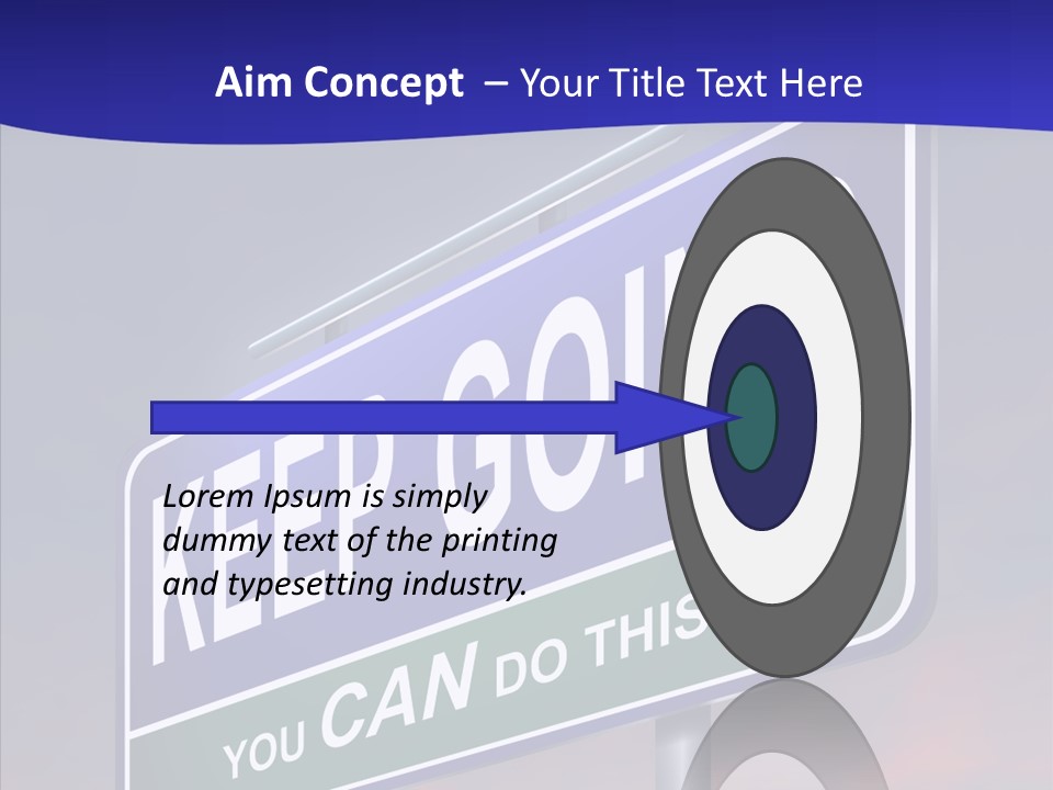 Motivate Staying Determined PowerPoint Template