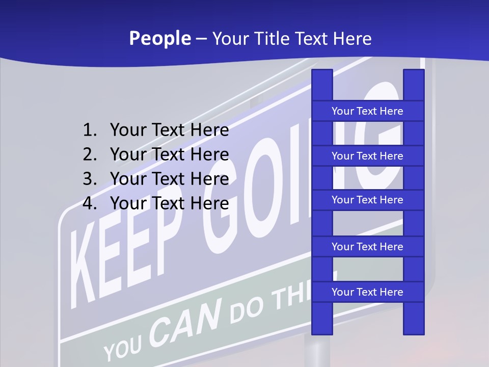 Motivate Staying Determined PowerPoint Template