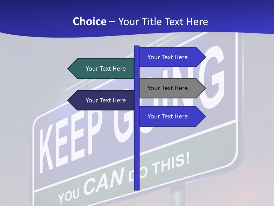 Motivate Staying Determined PowerPoint Template
