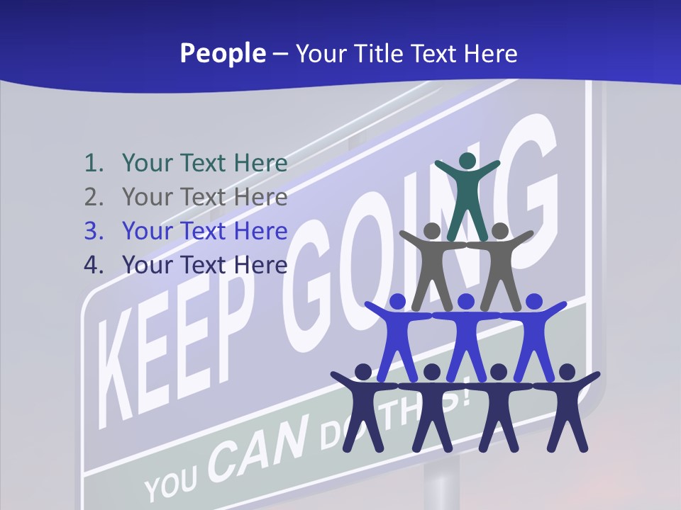 Motivate Staying Determined PowerPoint Template