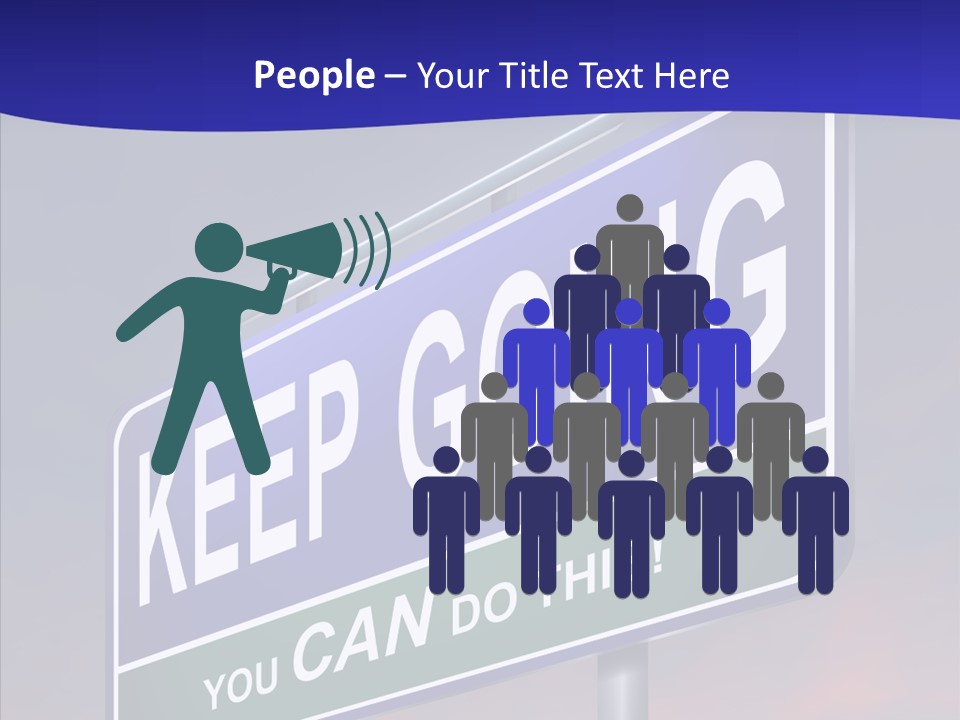 Motivate Staying Determined PowerPoint Template