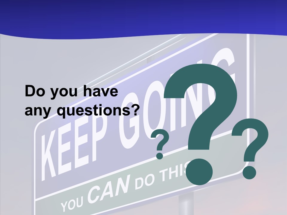 Motivate Staying Determined PowerPoint Template