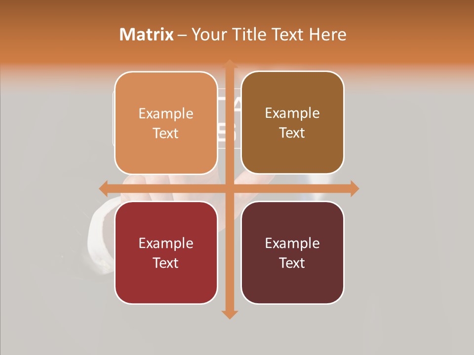Finger Email Post PowerPoint Template