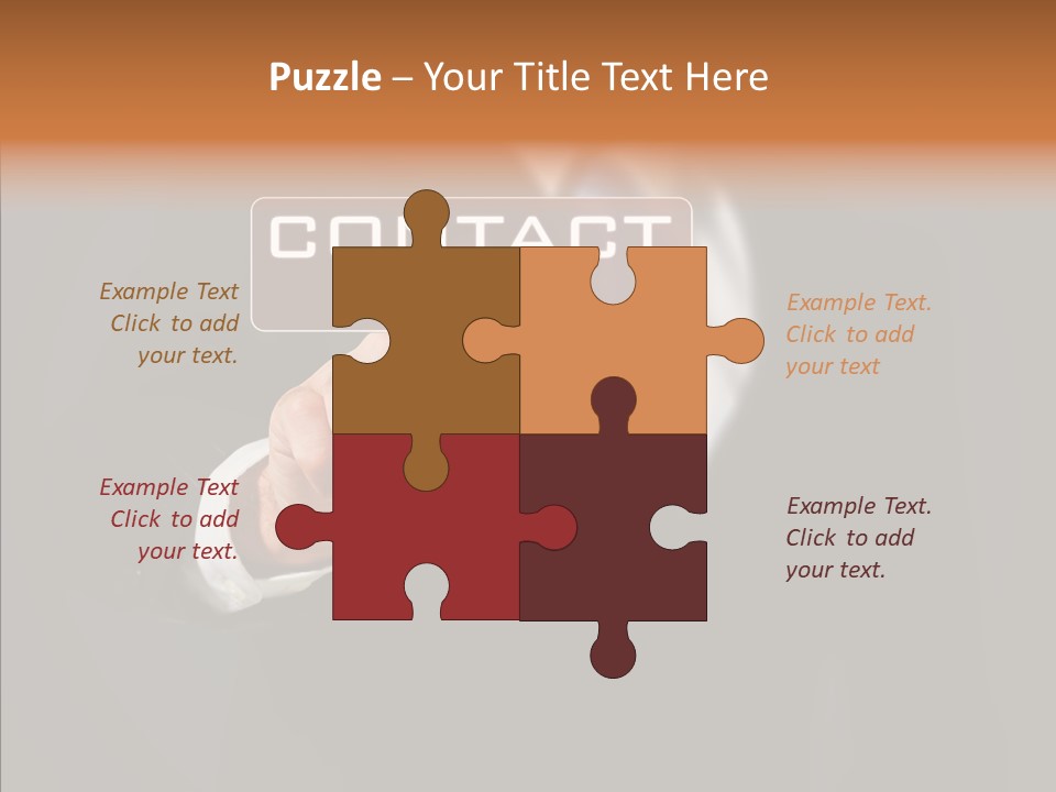 Finger Email Post PowerPoint Template