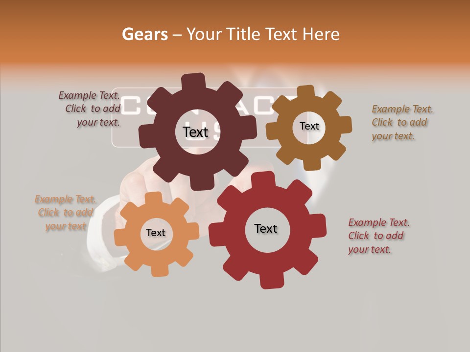 Finger Email Post PowerPoint Template