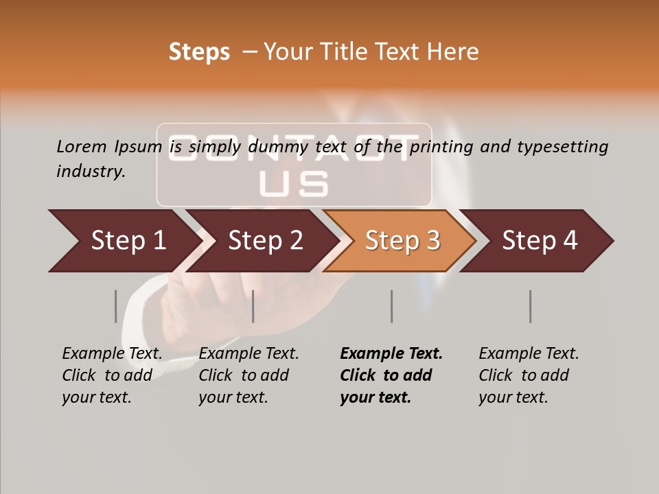 Finger Email Post PowerPoint Template