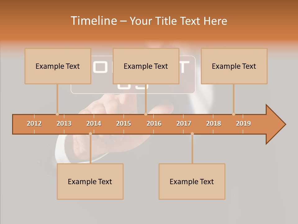 Finger Email Post PowerPoint Template