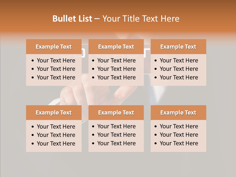 Finger Email Post PowerPoint Template