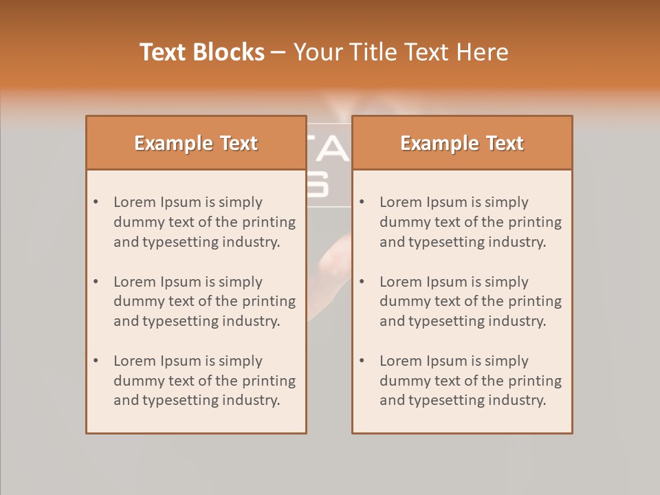 Finger Email Post PowerPoint Template