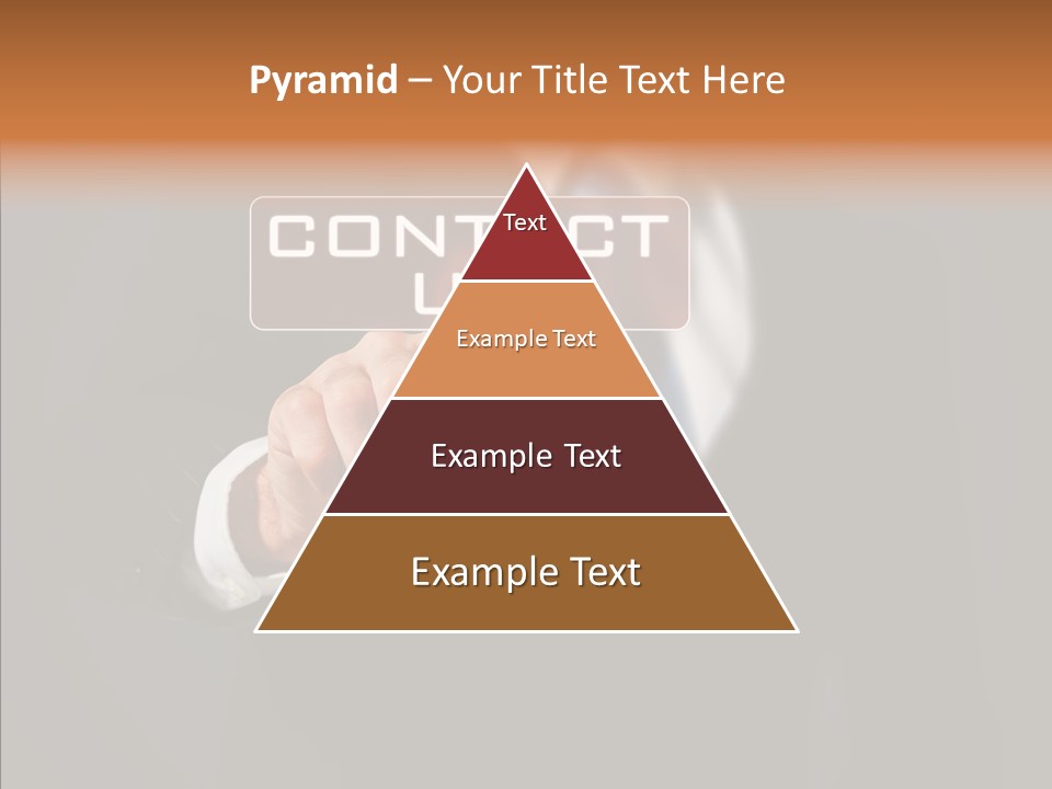 Finger Email Post PowerPoint Template