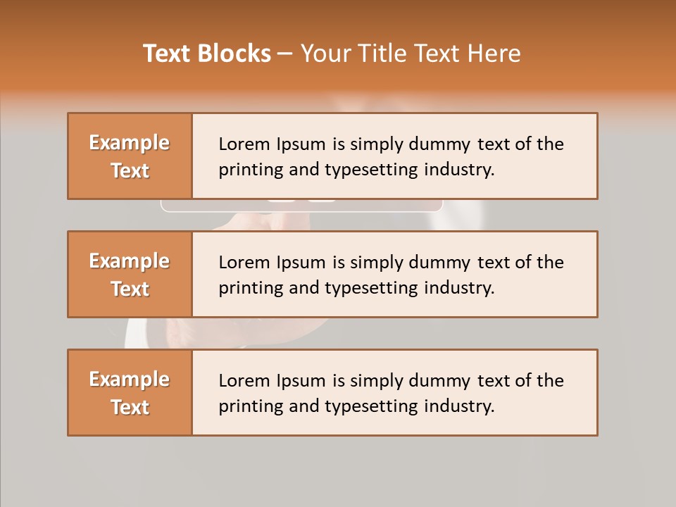 Finger Email Post PowerPoint Template