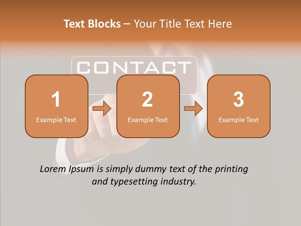 Finger Email Post PowerPoint Template