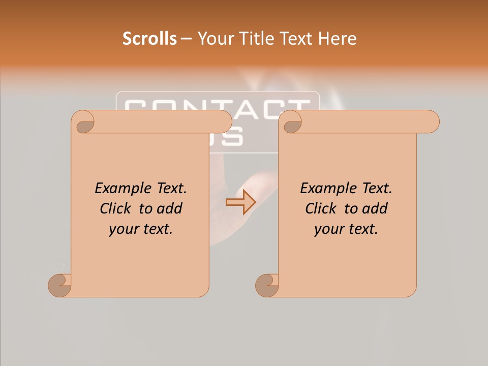Finger Email Post PowerPoint Template