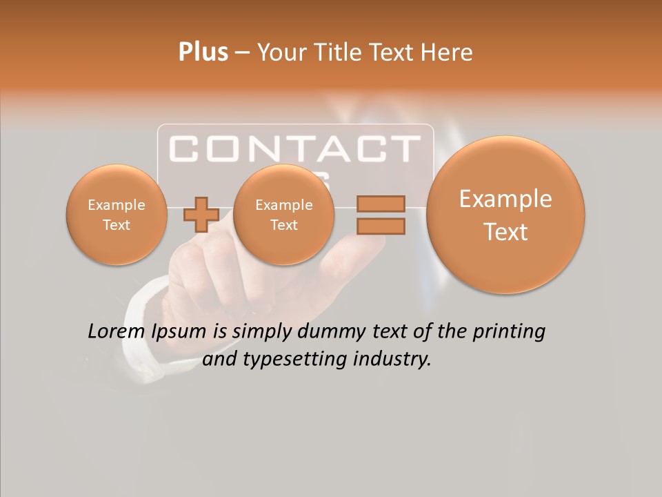 Finger Email Post PowerPoint Template