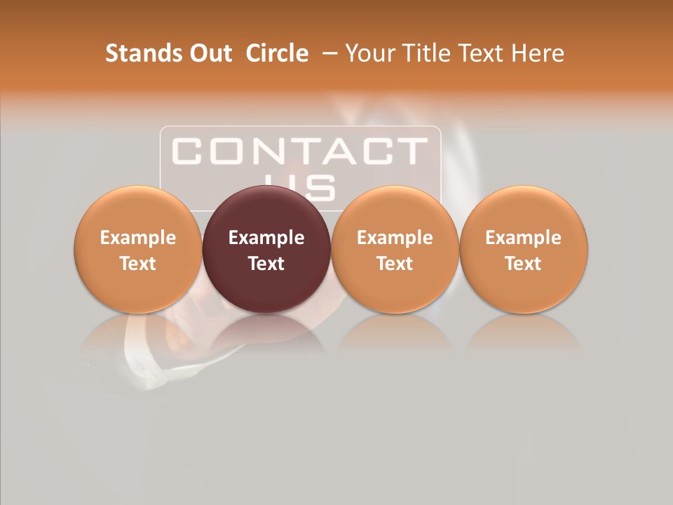 Finger Email Post PowerPoint Template