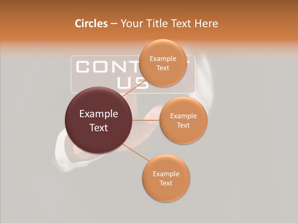 Finger Email Post PowerPoint Template