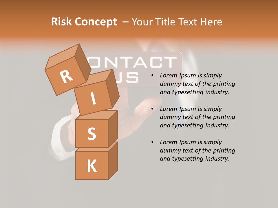 Finger Email Post PowerPoint Template