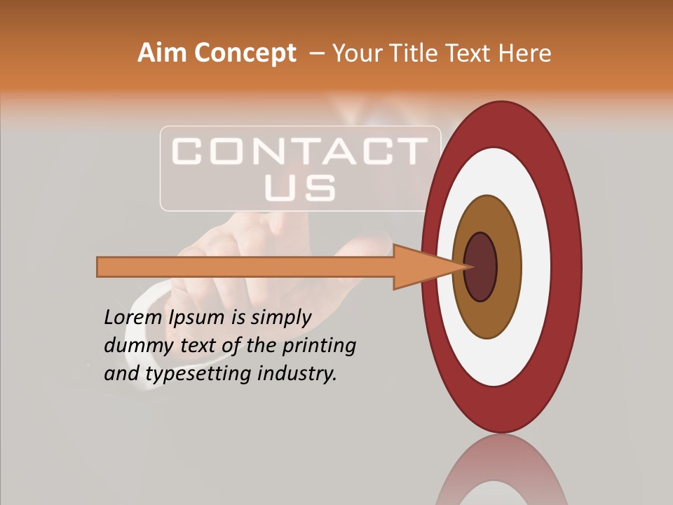 Finger Email Post PowerPoint Template