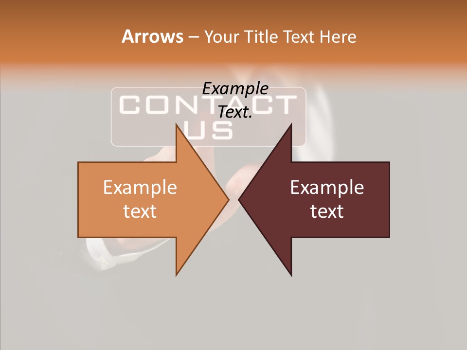 Finger Email Post PowerPoint Template