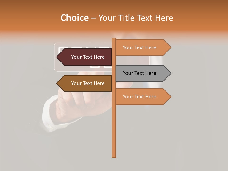 Finger Email Post PowerPoint Template