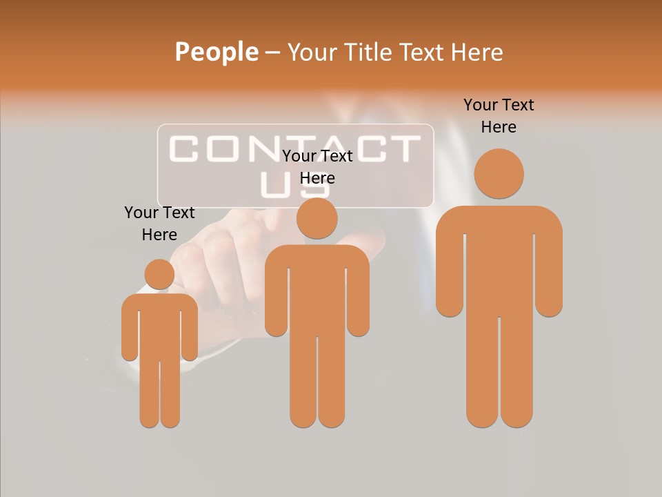 Finger Email Post PowerPoint Template