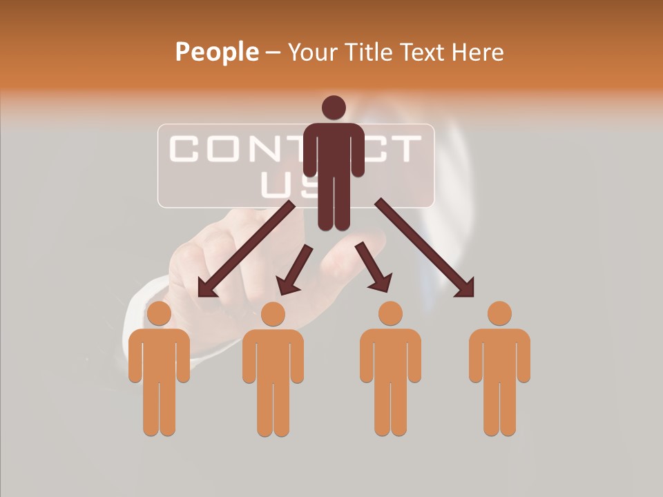 Finger Email Post PowerPoint Template