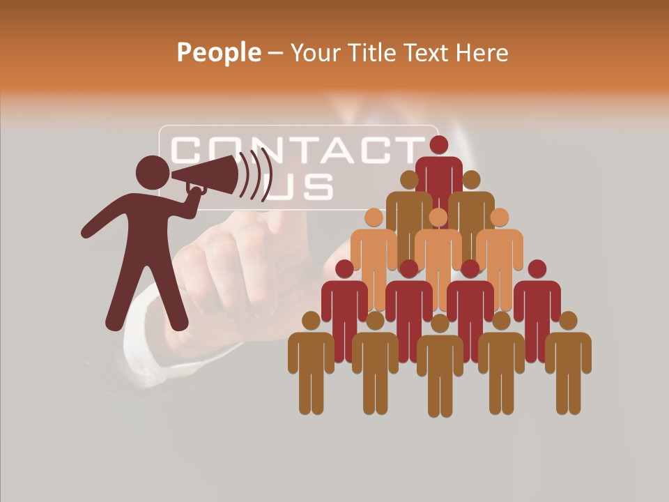 Finger Email Post PowerPoint Template