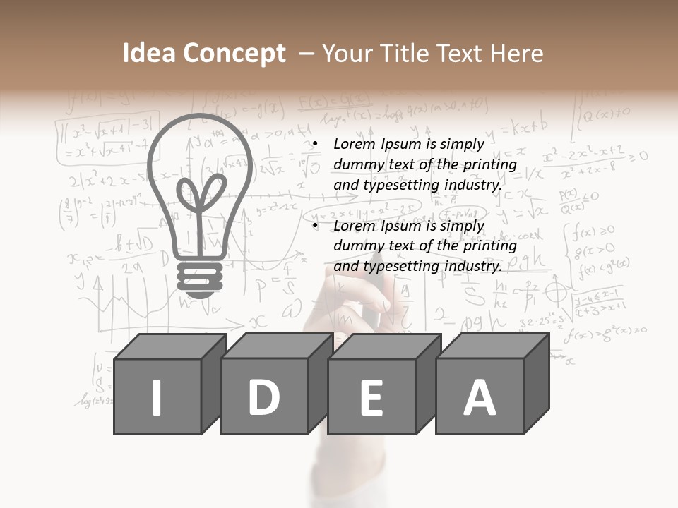 Pensive Green Sketching Imagination PowerPoint Template