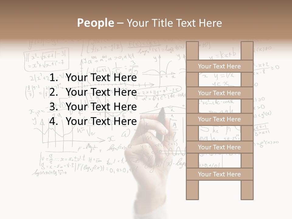 Pensive Green Sketching Imagination PowerPoint Template