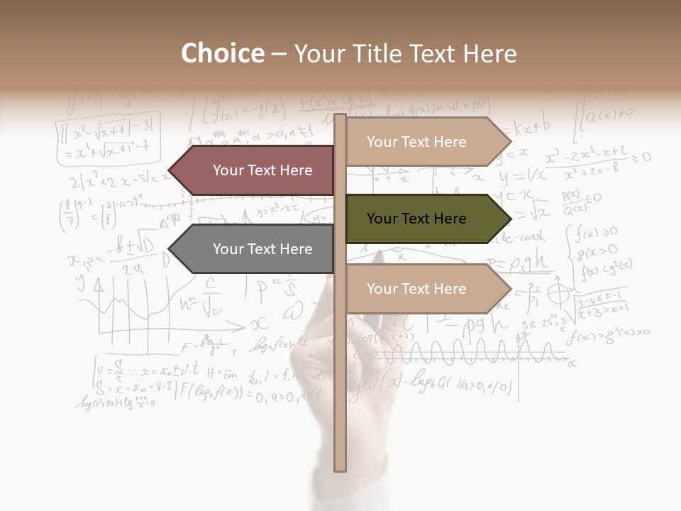 Pensive Green Sketching Imagination PowerPoint Template