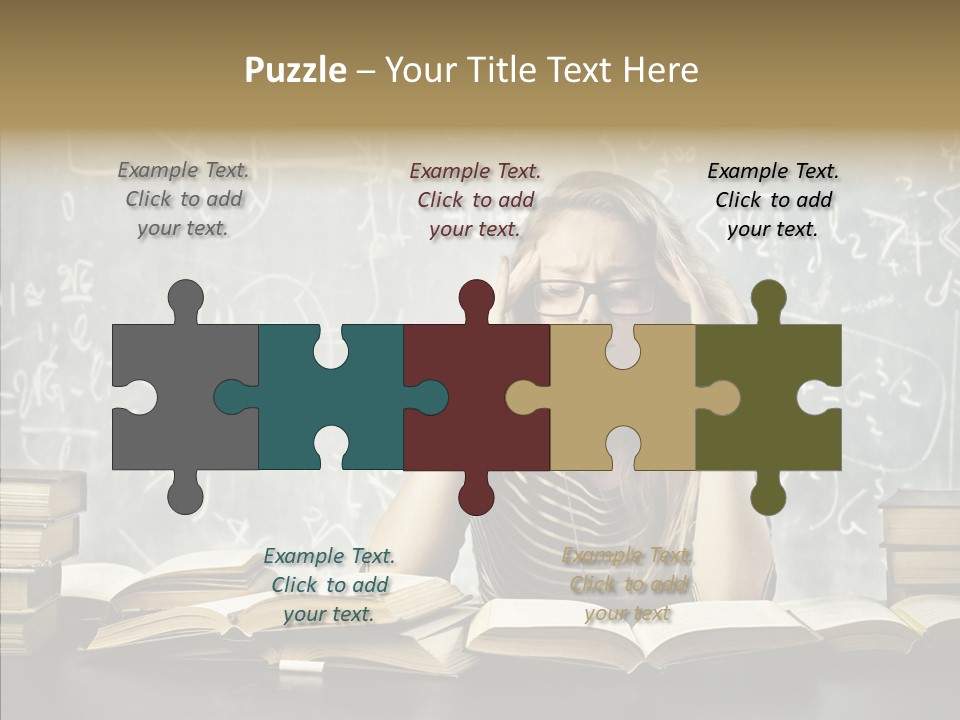 Bore Glasses Unhappy PowerPoint Template