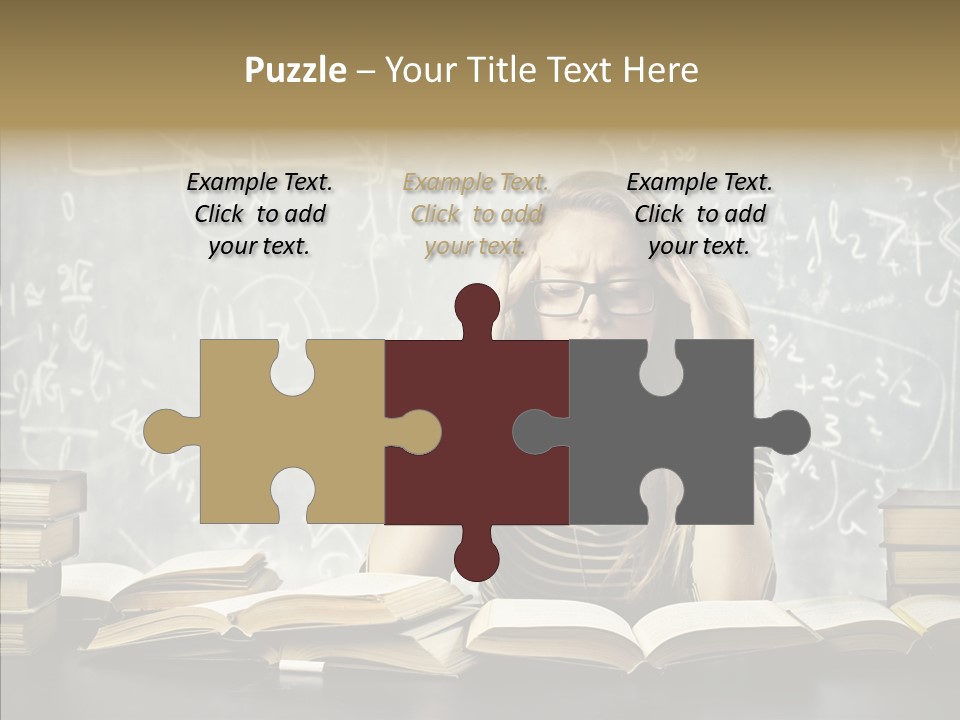 Bore Glasses Unhappy PowerPoint Template