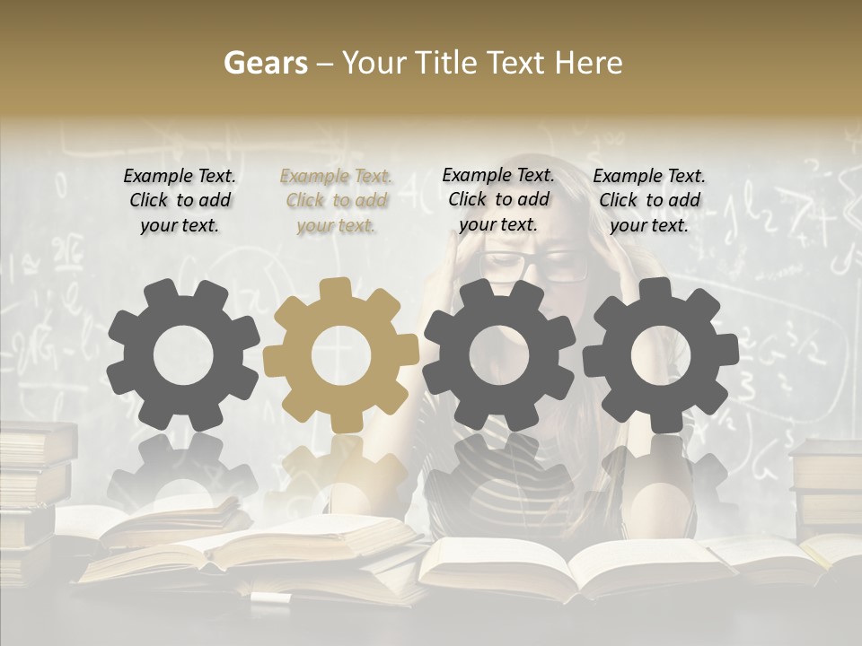 Bore Glasses Unhappy PowerPoint Template