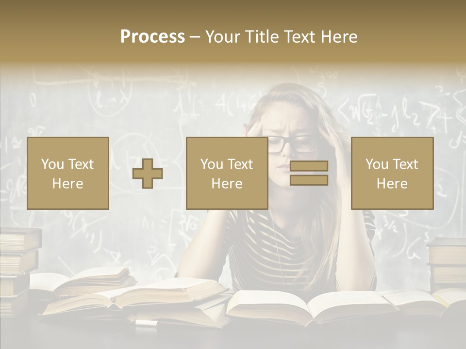Bore Glasses Unhappy PowerPoint Template