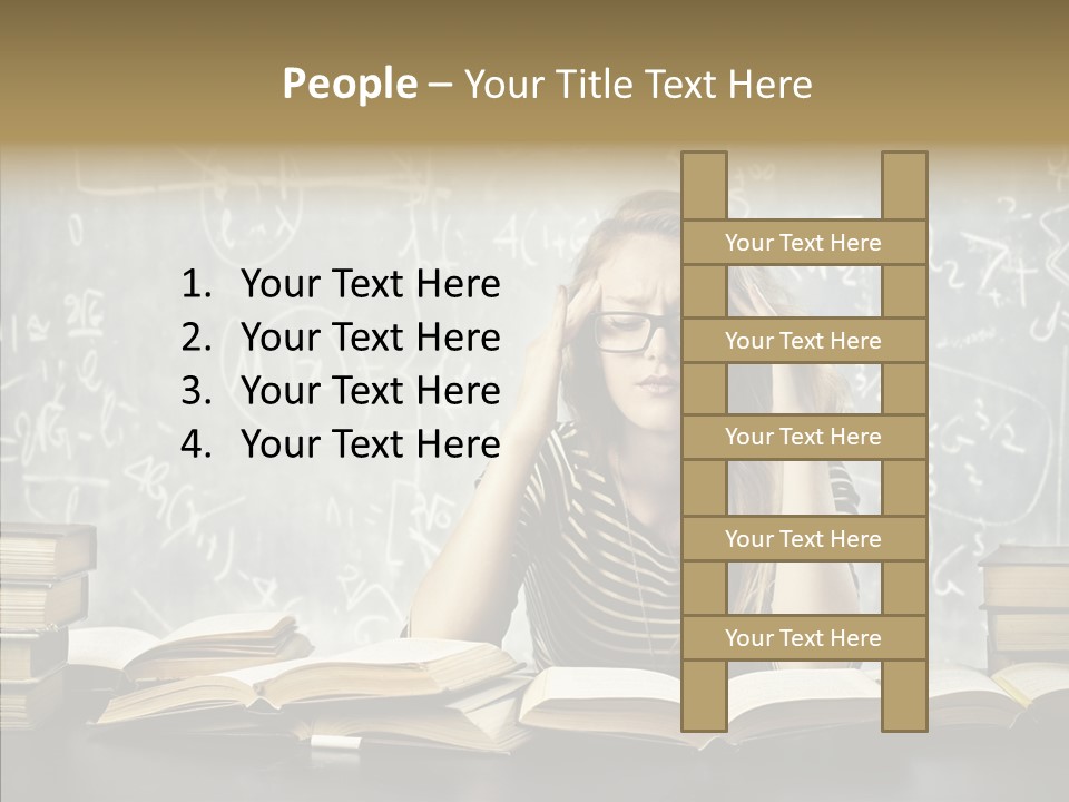 Bore Glasses Unhappy PowerPoint Template