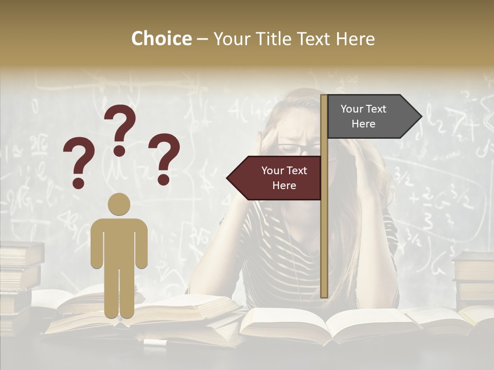 Bore Glasses Unhappy PowerPoint Template