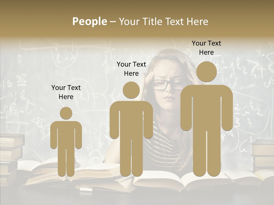 Bore Glasses Unhappy PowerPoint Template