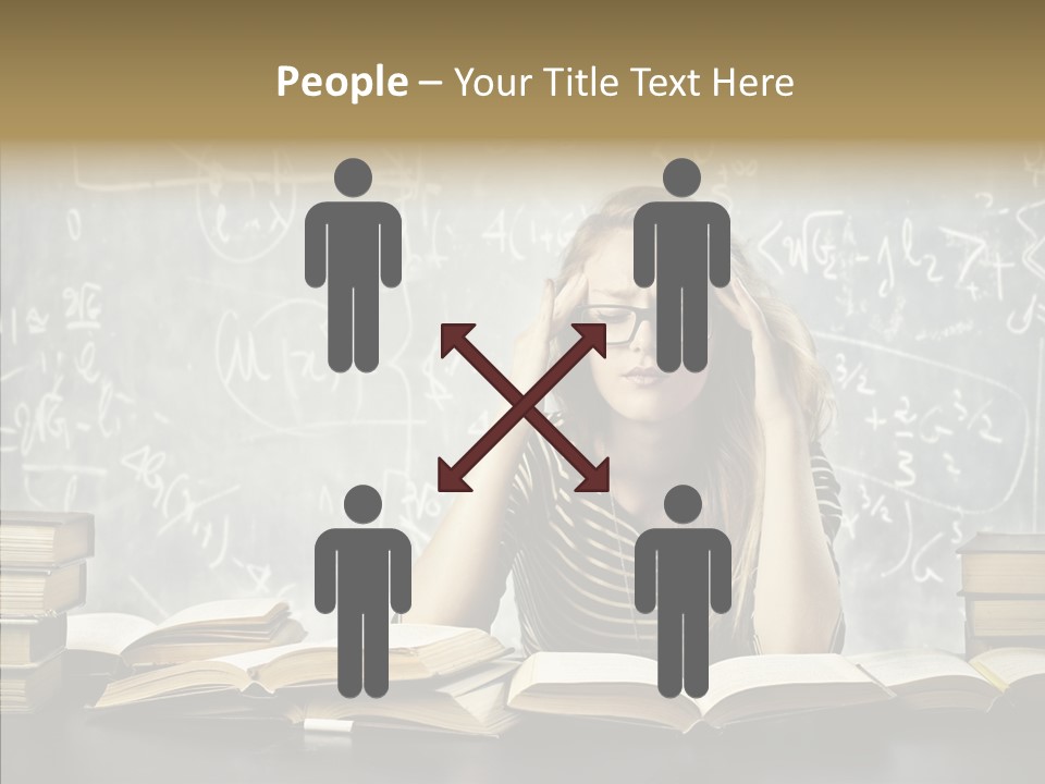 Bore Glasses Unhappy PowerPoint Template