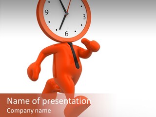 Human Out Time View PowerPoint Template