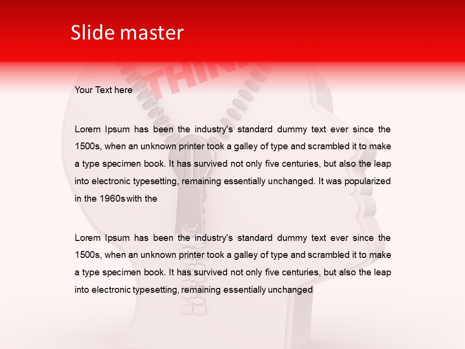 Thoughtful Contrast Idea PowerPoint Template