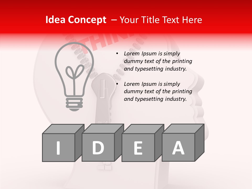 Thoughtful Contrast Idea PowerPoint Template