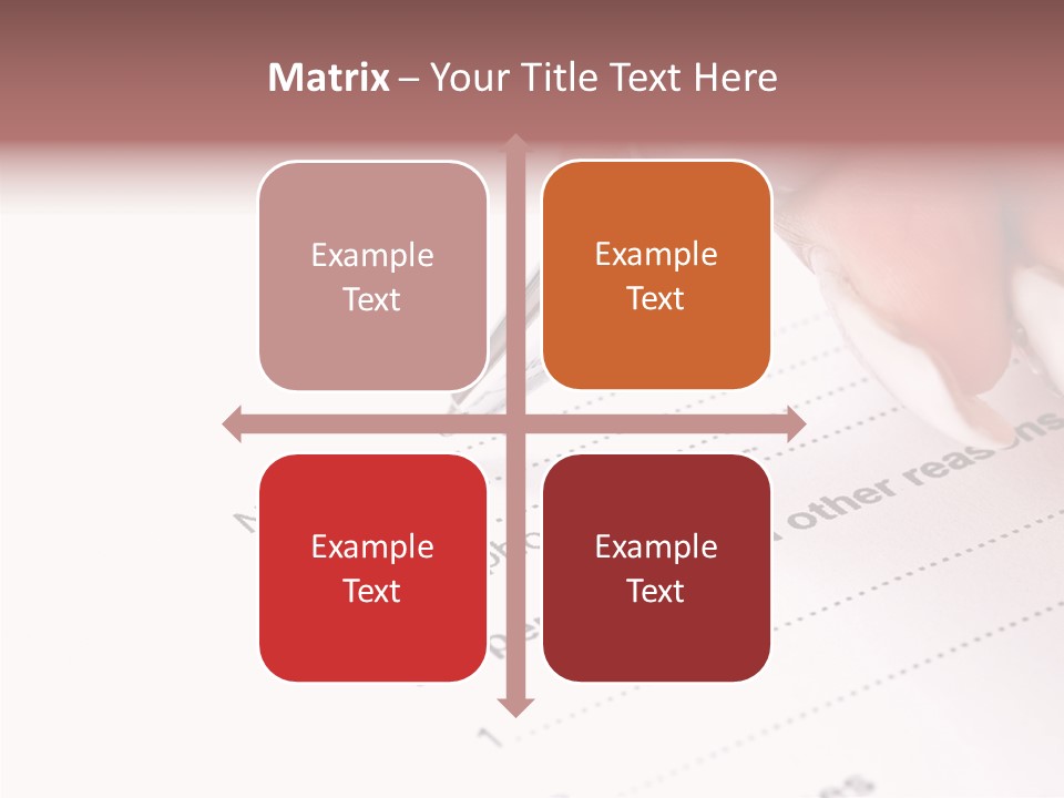 Data Form Occupation PowerPoint Template