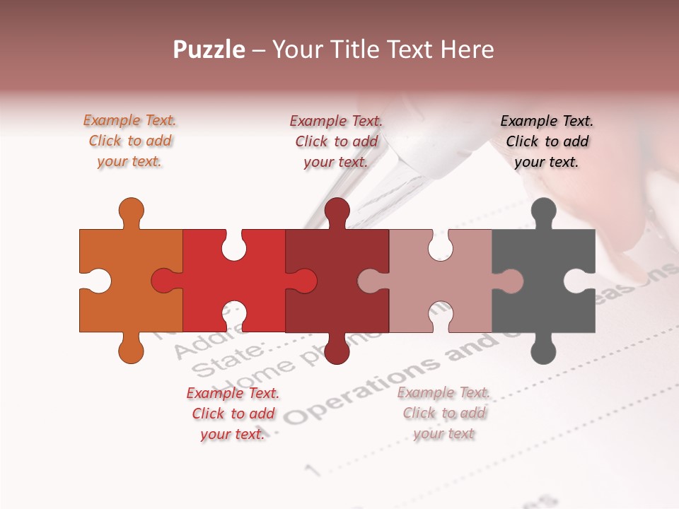 Data Form Occupation PowerPoint Template