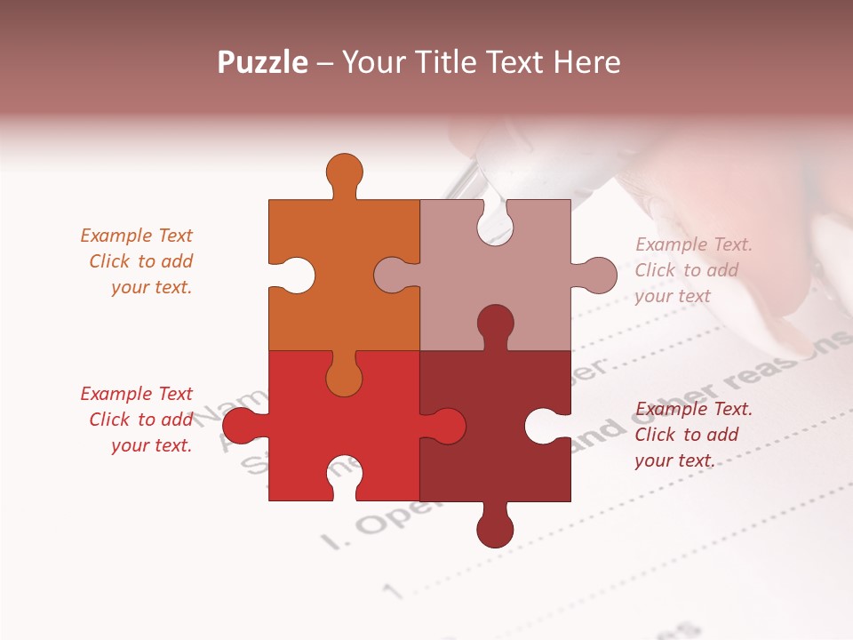 Data Form Occupation PowerPoint Template