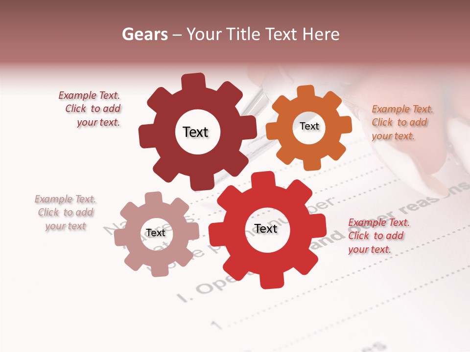 Data Form Occupation PowerPoint Template