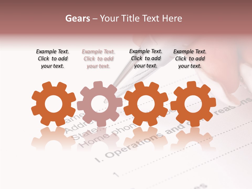 Data Form Occupation PowerPoint Template