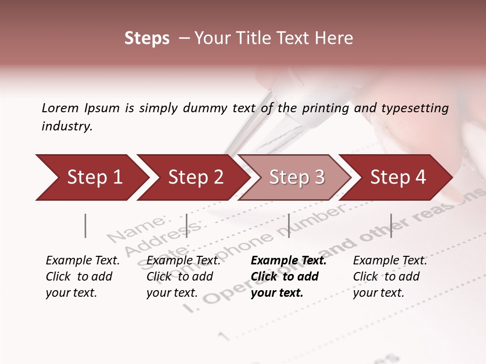 Data Form Occupation PowerPoint Template