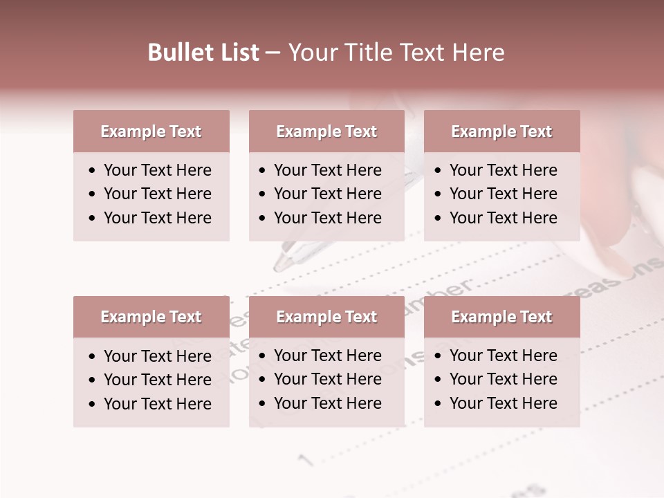 Data Form Occupation PowerPoint Template