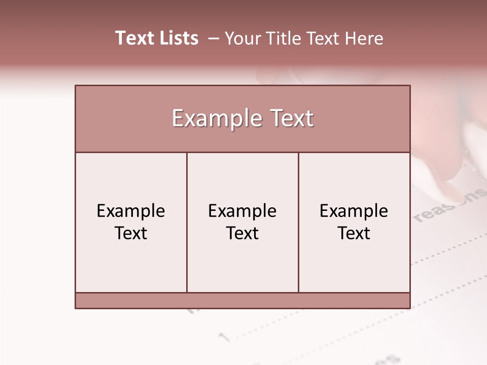 Data Form Occupation PowerPoint Template