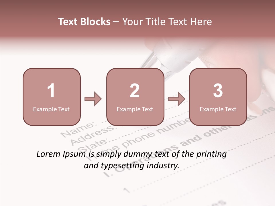 Data Form Occupation PowerPoint Template
